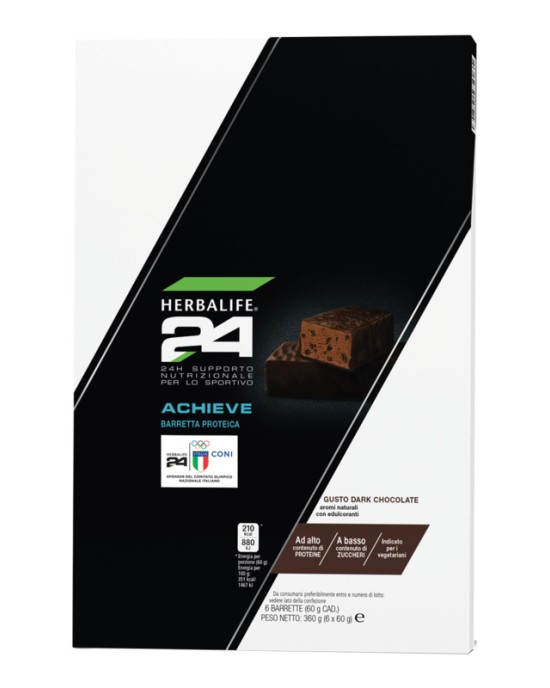 Barrette Proteiche H24 Achieve Dark Chocolate