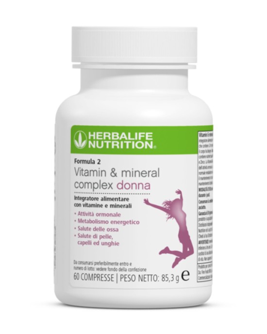 Formula 2 Vitamin & Mineral Complex Donna 60 Compresse Formula 2 Vitamin & Mineral Complex Donna 60 Compresse