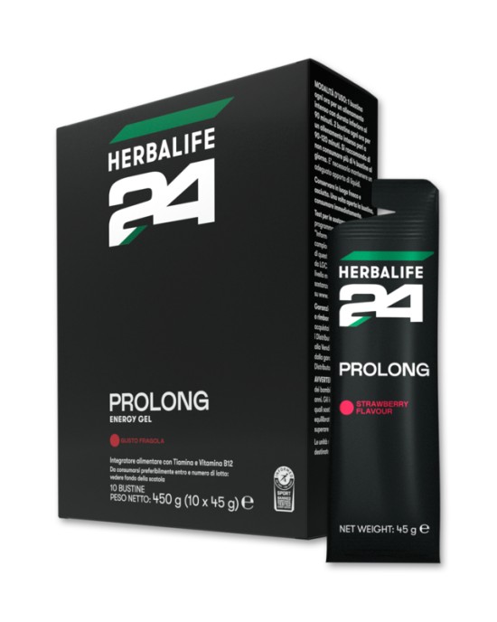 Herbalife24® Prolong energy gel Fragola 45 g / 10 bustine Herbalife24® Prolong energy gel Fragola 45 g / 10 bustine