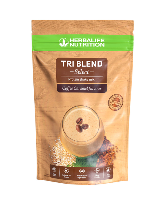 Tri Blend Select - Preparato proteico solubile in acqua Coffee caramel 600 g Tri Blend Select - Preparato proteico solubile in acqua Coffee caramel 600 g